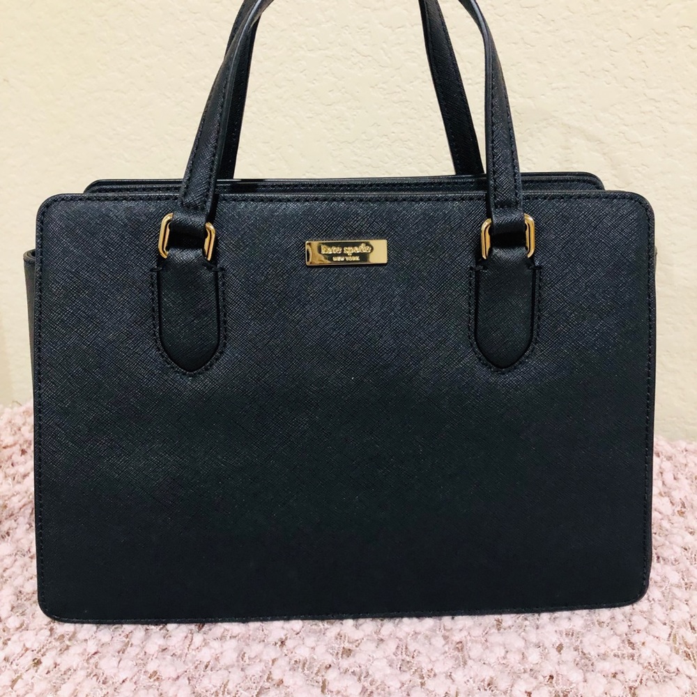 Kate spade Black Reese Laurel satchel